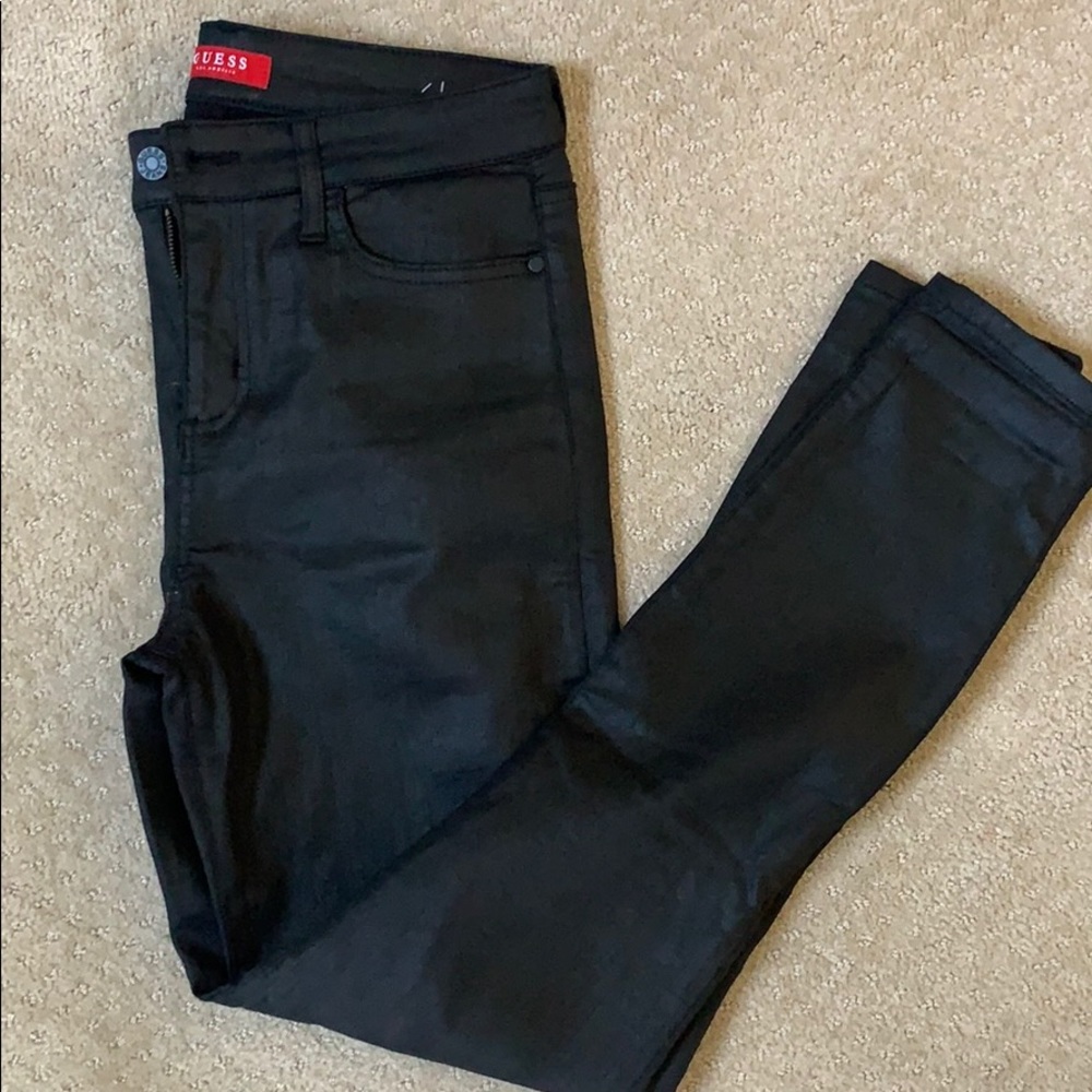 Guess black skinny jeans